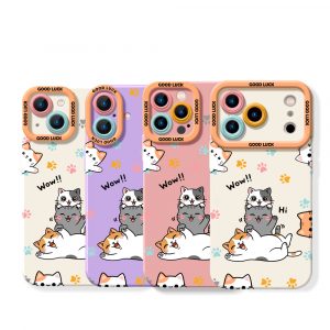 Playful Paws & Cute Cats Silicone Case for Apple iPhone Series