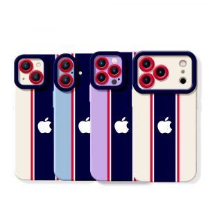 Patriotic Stripe Elegance Silicone Case for Apple iPhone Series