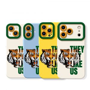 Fierce Tiger Graphic Silicone Case for Apple iPhone Series