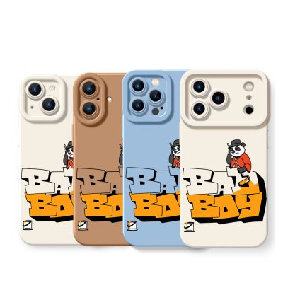 Vintage Panda Cool Bad Boy Silicone Case for Apple iPhone Series