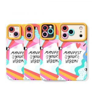 Visionary Vibes Colorful Art Silicone Case for Apple iPhone Series
