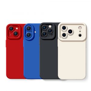 Vibrant Color Shield Silicone Case for Apple iPhone Series