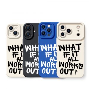 Optimistic Script Quote Silicone Case for Apple iPhone Series