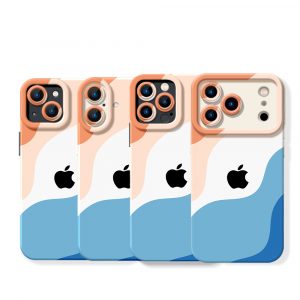 Coastal Wave Elegance Silicone Case for Apple iPhone Series