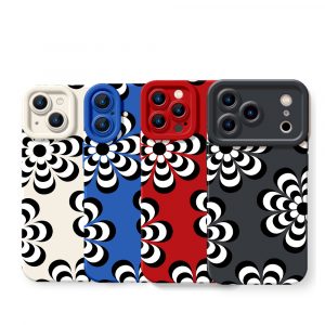 Hypnotic Floral Bloom Silicone Case for Apple iPhone Series