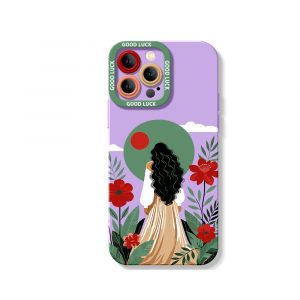 Boho Garden Goddess Silicone Case for Apple iPhone Series