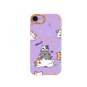 Playful Paws & Cute Cats Silicone Case for Apple iPhone Series