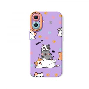Playful Paws & Cute Cats Silicone Case for Apple iPhone Series