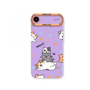Playful Paws & Cute Cats Silicone Case for Apple iPhone Series