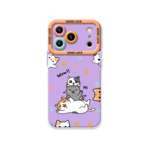 Playful Paws & Cute Cats Silicone Case for Apple iPhone Series