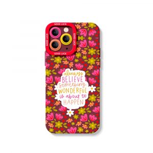 Vibrant Floral Inspiration Silicone Case for Apple iPhone Series