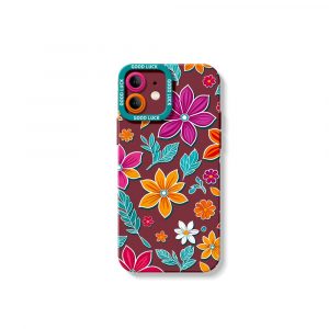 Colorful Floral Paradise Silicone Case for Apple iPhone Series
