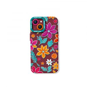 Colorful Floral Paradise Silicone Case for Apple iPhone Series