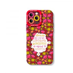 Vibrant Floral Inspiration Silicone Case for Apple iPhone Series