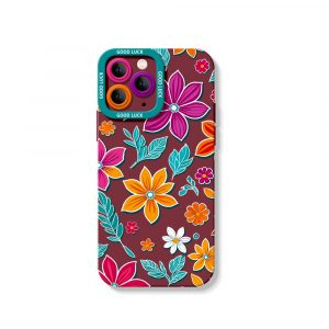 Colorful Floral Paradise Silicone Case for Apple iPhone Series