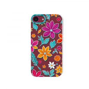 Colorful Floral Paradise Silicone Case for Apple iPhone Series