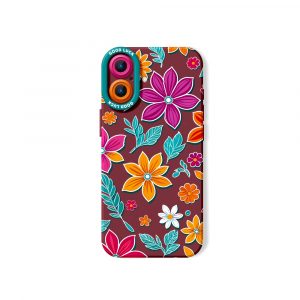 Colorful Floral Paradise Silicone Case for Apple iPhone Series