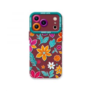 Colorful Floral Paradise Silicone Case for Apple iPhone Series