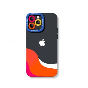 Colorful Wave Design Silicone Case for Apple iPhone Series