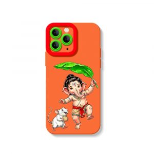 Playful Deity Charm Silicone Case for Apple iPhone Series