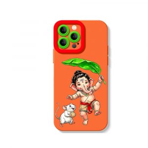 Playful Deity Charm Silicone Case for Apple iPhone Series