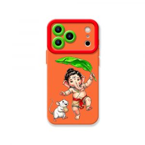 Playful Deity Charm Silicone Case for Apple iPhone Series