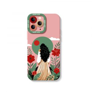 Boho Garden Goddess Silicone Case for Apple iPhone Series