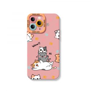 Playful Paws & Cute Cats Silicone Case for Apple iPhone Series
