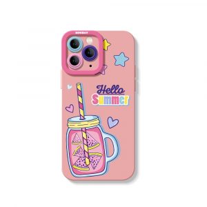 Juicy Watermelon Bliss Silicone Case for Apple iPhone Series