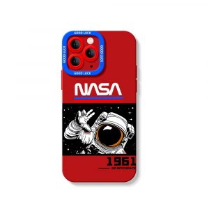 Astronaut Adventure Cosmic Exploration Silicone Case for Apple iPhone Series