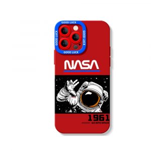 Astronaut Adventure Cosmic Exploration Silicone Case for Apple iPhone Series