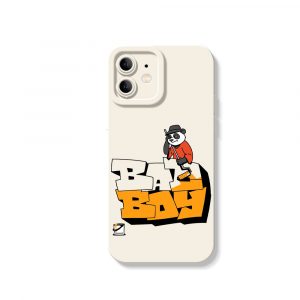 Vintage Panda Cool Bad Boy Silicone Case for Apple iPhone Series
