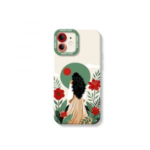 Boho Garden Goddess Silicone Case for Apple iPhone Series