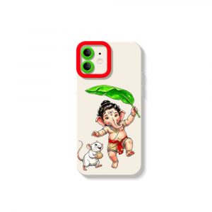 Playful Deity Charm Silicone Case for Apple iPhone Series