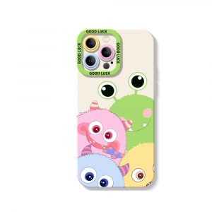 Colorful Monster Friends Silicone Case for Apple iPhone Series