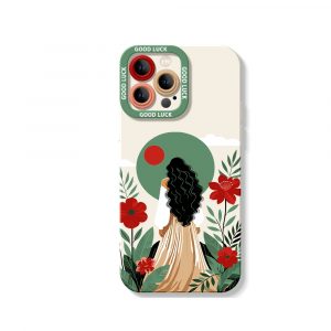 Boho Garden Goddess Silicone Case for Apple iPhone Series
