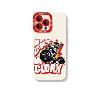 No Glory Powerlifting Silicone Case for Apple iPhone Series