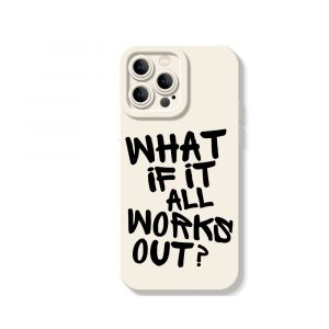 Optimistic Script Quote Silicone Case for Apple iPhone Series