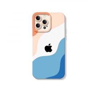 Coastal Wave Elegance Silicone Case for Apple iPhone Series