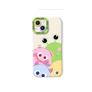 Colorful Monster Friends Silicone Case for Apple iPhone Series