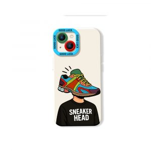 Sneaker Head Vibe Colorful Collage Silicone Case for Apple iPhone Series