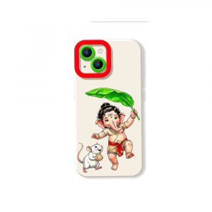 Playful Deity Charm Silicone Case for Apple iPhone Series