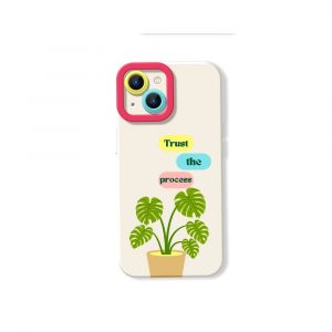 Botanical Bliss Trust the Process Silicone Case for Apple iPhone Series
