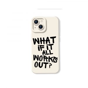 Optimistic Script Quote Silicone Case for Apple iPhone Series