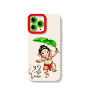 Playful Deity Charm Silicone Case for Apple iPhone Series