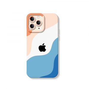 Coastal Wave Elegance Silicone Case for Apple iPhone Series