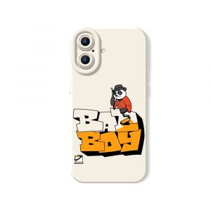 Vintage Panda Cool Bad Boy Silicone Case for Apple iPhone Series