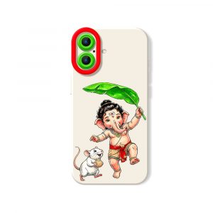 Playful Deity Charm Silicone Case for Apple iPhone Series