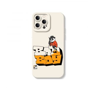 Vintage Panda Cool Bad Boy Silicone Case for Apple iPhone Series