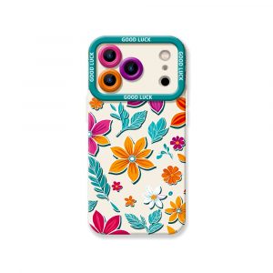 Colorful Floral Paradise Silicone Case for Apple iPhone Series